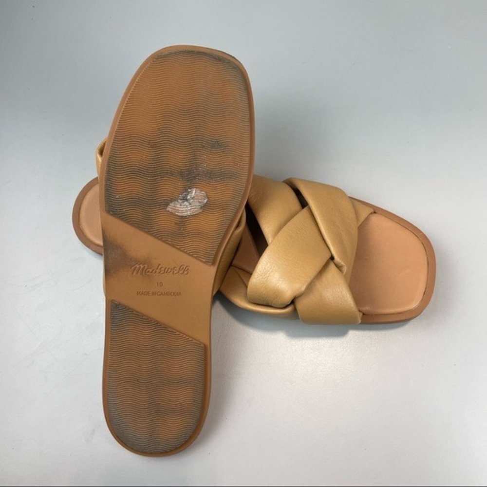 Madewell The Jayna Braided Slide Sandal in Amber Brown - Picture 8 of 8